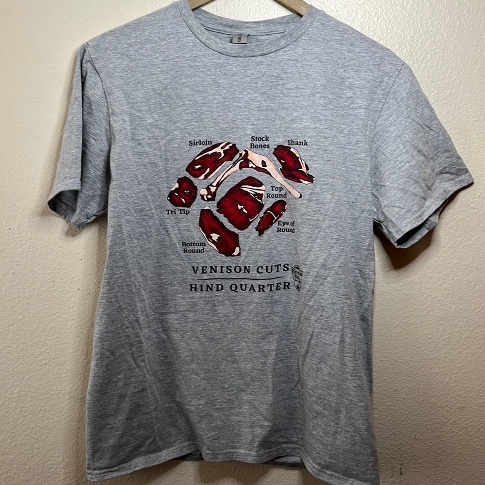 Venison cuts harvesting nature T-shirt